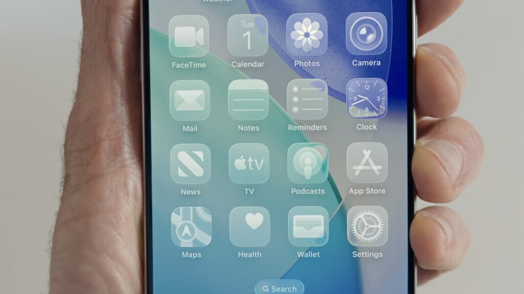 Liquid Glass Apple Design