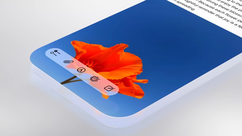 Liquid Glass Apple Design