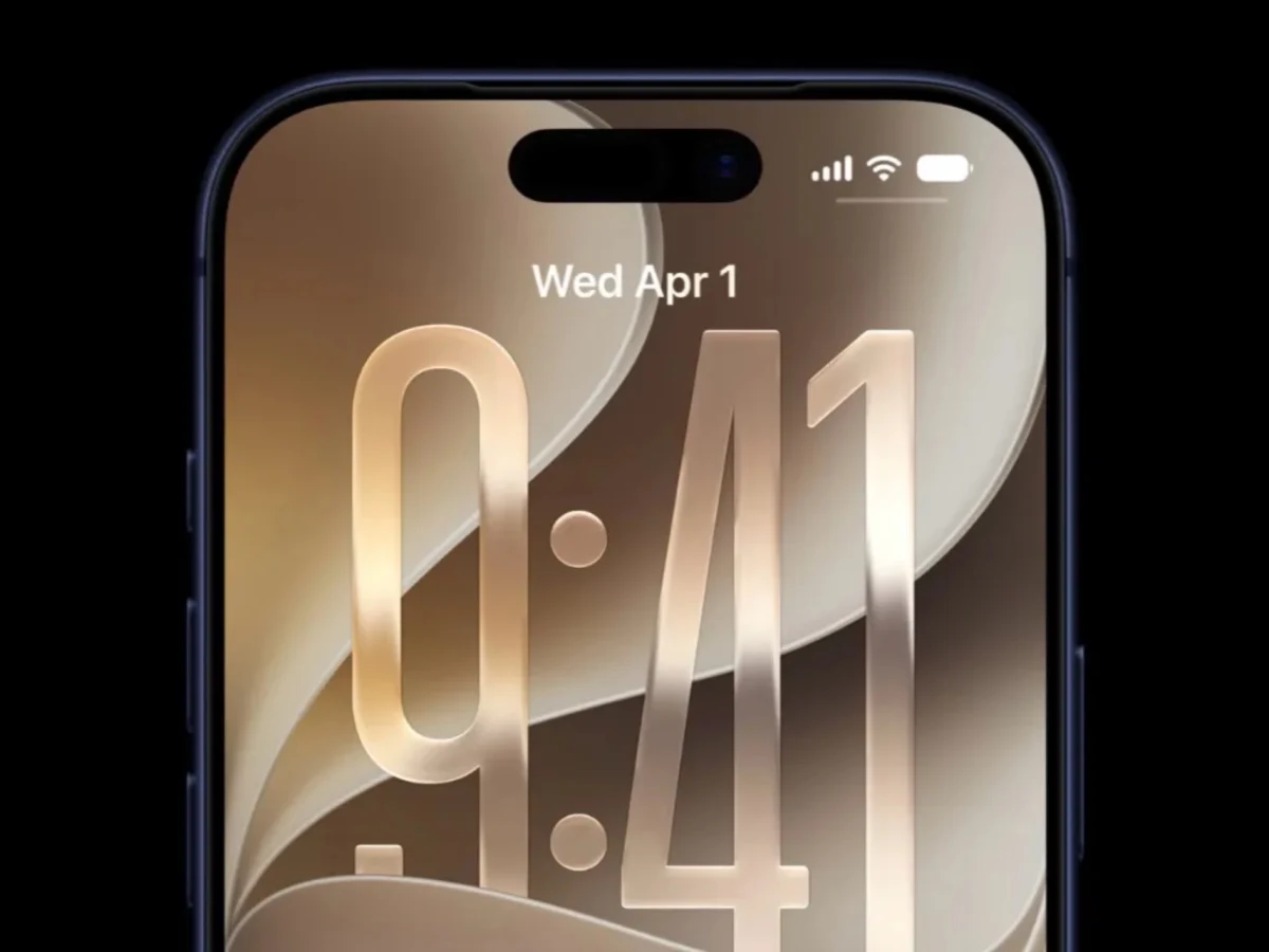 Close-up of an iPhone lock screen showing 9:41